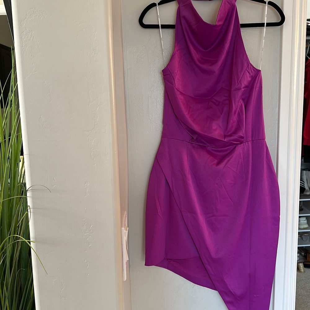 Elliatt Camo Blouson Halter Dress NWT